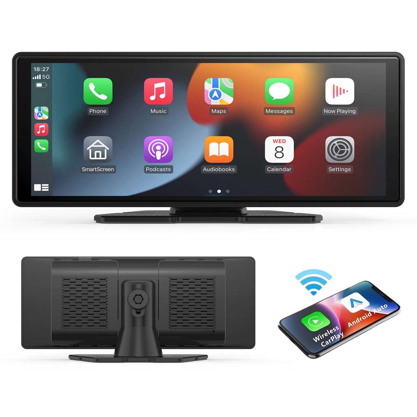 Wireless CarPlay & Android Auto Screen – Upgrade Any Car in Seconds