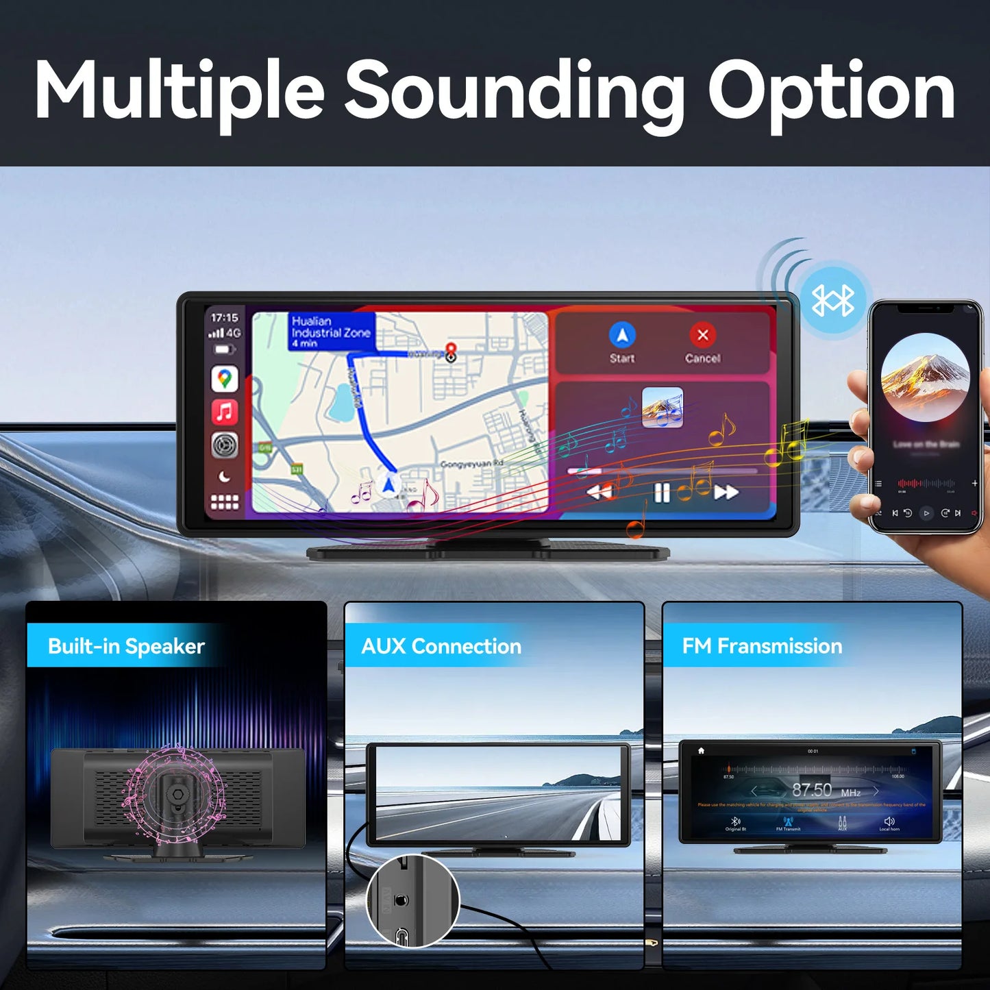 Wireless CarPlay & Android Auto Screen – Upgrade Any Car in Seconds