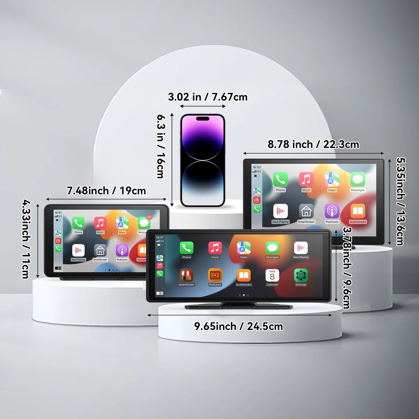 Wireless CarPlay & Android Auto Screen – Upgrade Any Car in Seconds