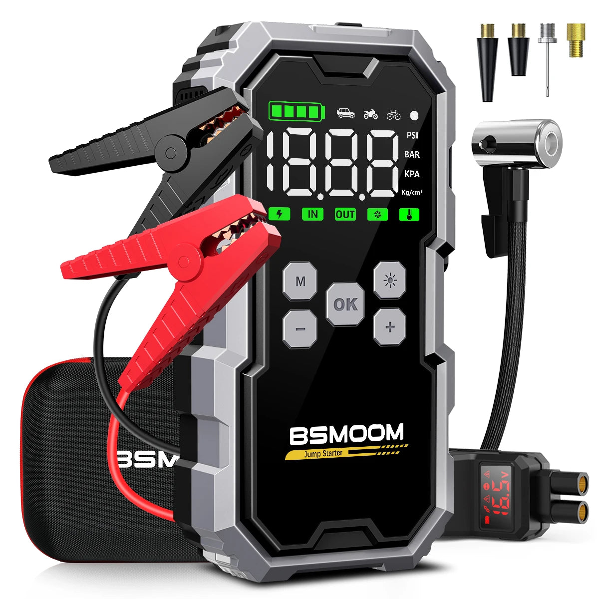 π Ultimate 3-in-1 Car Jump Starter & Air Compressor β Power When You Need It! ππ¨
