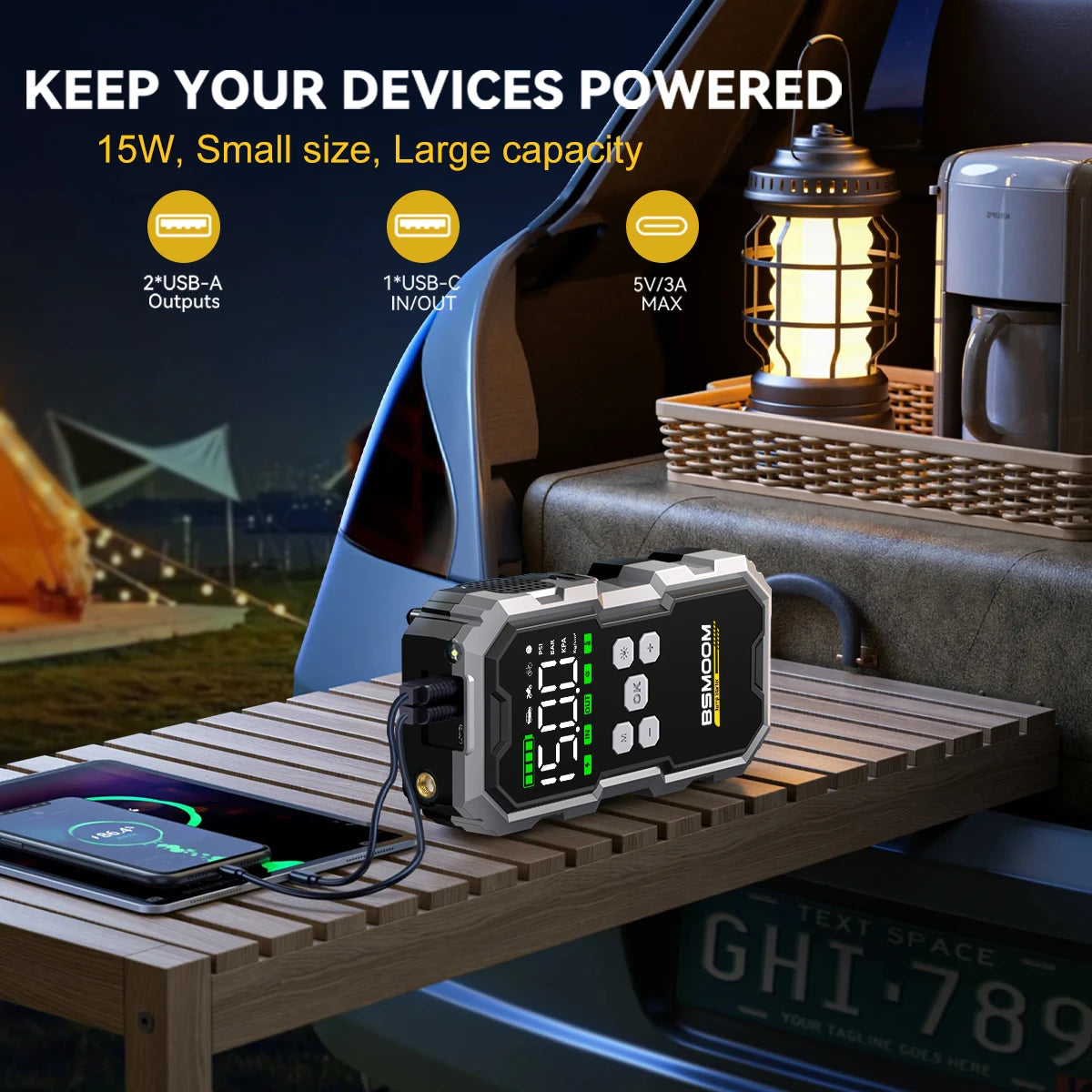 π Ultimate 3-in-1 Car Jump Starter & Air Compressor β Power When You Need It! ππ¨
