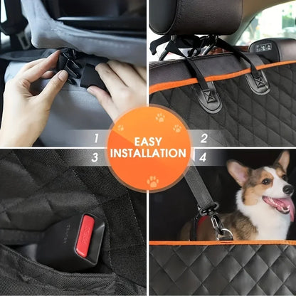 🐶 Ultimate Waterproof Dog Car Seat Cover – Scratch-Resistant & Hammock Style for Maximum Protection! 🚗