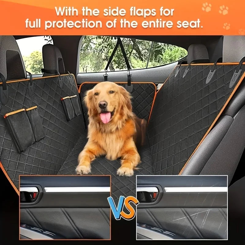 🐶 Ultimate Waterproof Dog Car Seat Cover – Scratch-Resistant & Hammock Style for Maximum Protection! 🚗