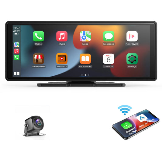 Wireless CarPlay & Android Auto Screen – Upgrade Any Car in Seconds